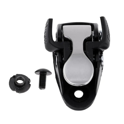 Replacement Inline Skates Buckle Clasp Kit For Connecting Straps Lightweight Portable Repair Accessory For Inline Quad Outdoor Skating Quick Install Easy Snap No Tools Needed Durable PP Material, shown with screw parts