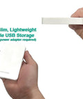 Z1-S USB 3.0 Portable External Gaming Hard Drive For PS5 And PS4 White Preformatted 1TB No Power Adapter Needed shown in hand