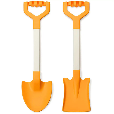 20 Inch Kid Friendly Beach Shovels Set Heavy Duty Plastic Sand Scoops Spades For Beach Sandbox Snow Garden Digging Fun 2 Pack