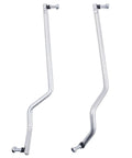 Dual LH And RH Steering Drag Link Tie Rod Set For Compact Tractors Left Right Drag Link Tie Rods GY20491 GY20492 Heavy Duty Replacement Compatible With G110 L100 L105 L107 L108 L110 L111 L118 L120 L130 silver steel pair