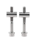 Ultra Light Titanium M5x40mm Bolt Nut Washer Set For Easton EC90 EC70 Zero Seatpost Replacement 6AL4V Grade 5, two bolts seen