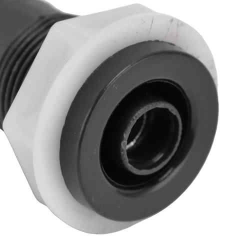 Close-up of a 20 piece banana socket binding post adapter welding type grounding 4mm brass plated terminal with ABS insulated shell.