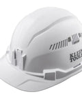 Vented Hard Hat With Padded Self-Wicking Sweatband And Odor-Resistant Comfort, Cap Style White, side view with brand logo