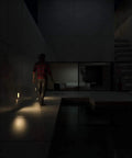 Plug In Motion Sensor Night Lights With Adjustable Brightness From 0 To 25 Lumens 2700K Warm White Motion Activated LED illuminating a hallway at night