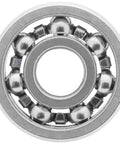 Close-up of 5-Pack Miniature Deep Groove Radial Ball Bearings Open Style Seal 1/4 In Inner Diameter x 3/4 In Outer Diameter x 0.2812 In Width