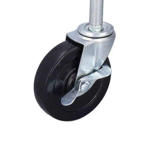 4 Inch Spring Loaded Wheel Caster Built To Last Heavy Duty Gate Accessory For Doors With Rugged Steel Bracket And Double Ball Bearings