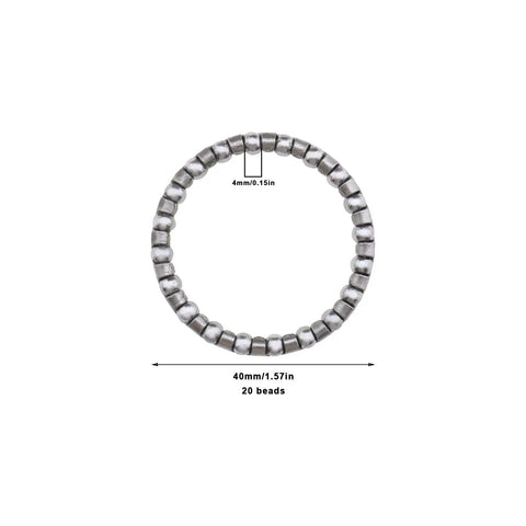 10Pcs Bicycle Ball Bearings Set For Mountain Bicycles And Fixed Gear Bikes With 40Mm Outer Diameter And 4Mm Ball Diameter ring view