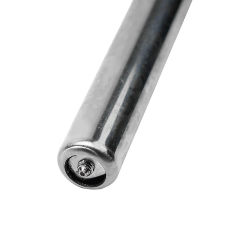Close-up of Concealed Tubular Door Closer Auto Soft Close For Fire Rated Doors Up To 50kg Silver Non Handed With Screws Hidden Mount