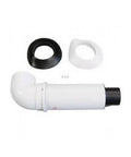 All-Weather Termination Kit For LSi RCi Tankless Water Heaters, 12-Inch Length, white plastic vent pipe with fittings.