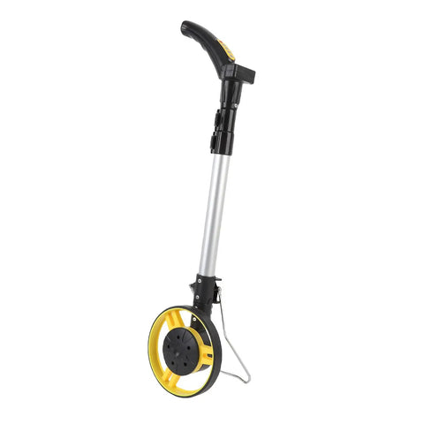 Sonew Digital Distance Measuring Wheel with LCD Display – Hand Push Folding, side view showing handle and rubber wheel.
