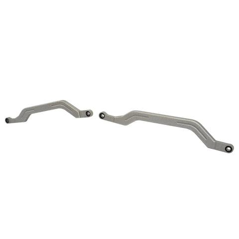 Rear Radius Rod Arms Support Kit For 2014 To 2023 Polaris RZR XP 1000 And XP 4 1000 With Beefy Boxed High Clearance Suspension And Heavy Duty Silver Steel For Off Road Performance Durable Construction Easy Bolt On Upgrade, silver aluminum arms