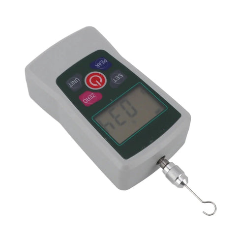 5N To 50N Mini Digital Push Pull Force Tester Meter With Built In Sensor For Laboratories Ultra Precise Force Gauge For Material Testing Versatile Lab Gear For Product Development And Research on white background
