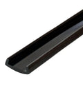 Flexible PVC U Channel Molding Three Quarter Inch High Gloss Black Edge Trim For Furniture Edging That Bends To Fit Radiused Corners Works On Metal Wood Plastic 50 Foot Coil Easy To Install