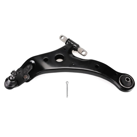 Toyota Avalon Camry Front Lower Control Arm Kit Two Piece With Ball Joint Right And Left Beefed Up Front Suspension Replacement Fits 2005 To 2018 Avalon And 2007 To 2017 Camry, black steel left arm