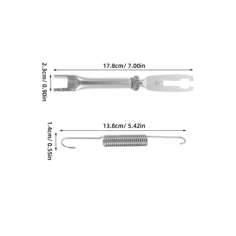 Rear Drum Brake Repair Hardware Kit With Steel Springs Pins And Retainers For Car Drum Brake Service And Vehicle Maintenance DIY Friendly Durable Hardware With Sealing Technology To Extend Lifespan Time Saving Assembly Tools Included, steel brake spring tool and adjuster