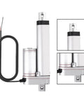 Built Different 12V Linear Actuator Packing 1500N Thrust And IP65 Waterproof Aluminum Housing With Self Locking Motor, compact design with wiring.