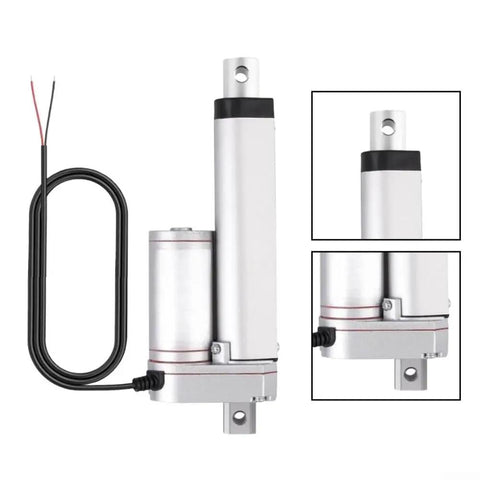 Built Different 12V Linear Actuator Packing 1500N Thrust And IP65 Waterproof Aluminum Housing With Self Locking Motor, compact design with wiring.