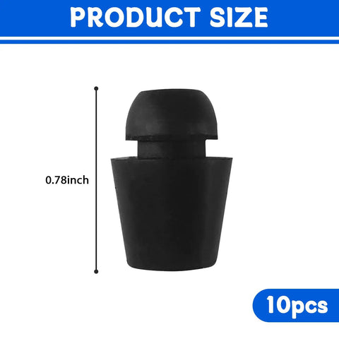 Heavy Duty Rubber Door Damper Buffer Pads For Cars Slam Silencer Bumper Cushions shown in 0.78-inch size for easy installation.