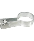 Single galvanized steel tension band with bolt and nut for 2-3/8 inch chain link fence posts, gates, and brace frames.