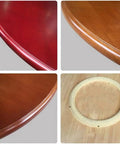 Close-up view of 40 Inch Solid Wood Lazy Susan Built With Killer Quality And Rolls Like Butter 360 Degree Rotation with rounded edges.