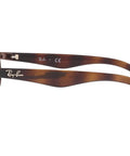 Rectangular Sunglasses With Brown Frame And Brown Gradient Lenses, 62mm Wide, side view showing arm details.