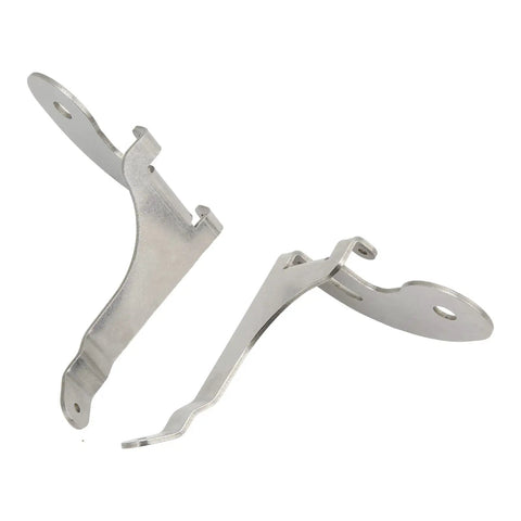 Left and right adjustable stainless steel chrome fog light mounting brackets for Mini R50 R52 R53 2001 to 2006 replacement