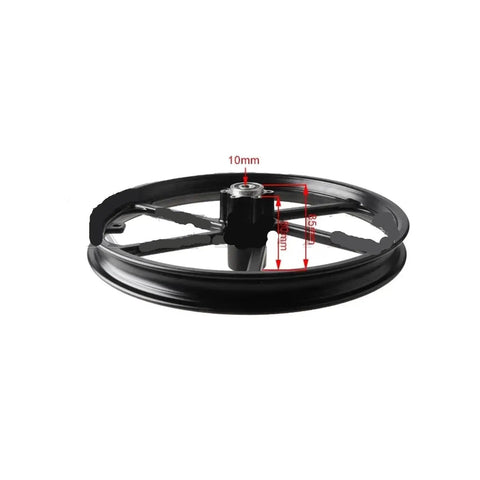 16 Inch Aluminum Alloy Wheel Hub With 16x1.75 Disc Brake Front Rim For F16 Electric Bike Scooter; side view