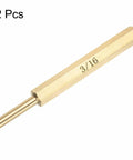 Brass Pin Punch Set 2 Pack Three Sixteenths Inch Nonmarring Drive Punch For Watch Repair Jewelry Craft Automotive Work And DIY Projects Pro Grade Precision Center Hole Tool For Safe Punching
