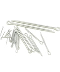 Beefy 304 Stainless Steel Cotter Pins Kit, 300 Piece Split Pins, various metric sizes from M1.2x10mm to M4x60mm, organized pile