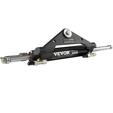Front Mount Hydraulic Steering Cylinder HC4645H for Outboard Boats Up to 150HP, compatible with Yamaha, shown in side view.