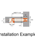 Installation example of Rock Solid M6 Cabinet Screws Heavy Duty 3 In 1 Furniture Connectors No Sweat Assembly Hardware.