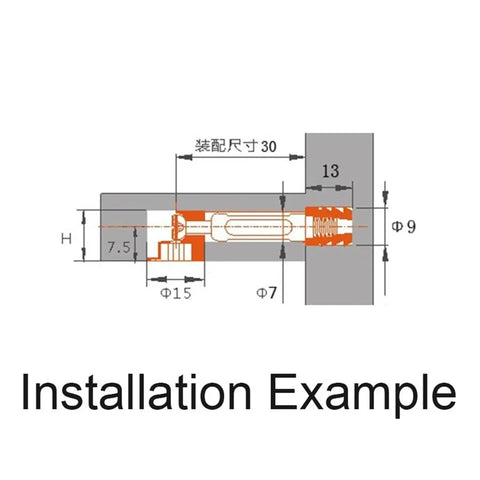 Installation example of Rock Solid M6 Cabinet Screws Heavy Duty 3 In 1 Furniture Connectors No Sweat Assembly Hardware.