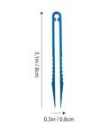 Titanium Alloy Tweezers Compact Machining Clamp Mini Travel Tool blue 3.1in length, 0.3in width, for camping with screwdriver function