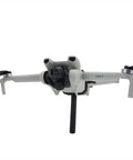 Grab And Go Handheld Drone Mount For DJI Mini 3 Pro with Takeoff And Landing Bracket attached to drone, front view.