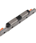 Beefy Linear Rail Bearing Kit With Two Slide Blocks For Automation Equipment And Packaging And Printing Precision Positioning Steel Construction For Industrial Use, angled view
