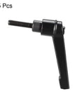 Tough As Nails M5 Quick Release Clamp Knobs With Ratchet Lever And Push Button Twist Lock For No Sweat Clamping Jobs Includes Five Matte Black Steel Studs, single knob detail.