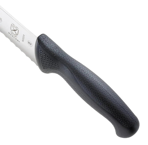 10 Inch Bread Knife With Japanese High Carbon Steel Rock Solid Handle Cuts Crusty Loaves Like Butter Wide Serrated Saw Blade For Fresh Baguettes And Artisan Rolls Built Tough For Everyday Kitchen Duties