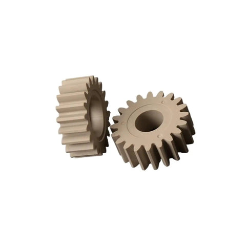 Pump Gears For Ice Cream Machine Extruder, Heavy Duty Pump Parts For Ice Cream Makers, Easy Install And Maintenance, High Temp Up To 105C, Replacement Components For Commercial And Home Use, beige gear set