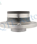 Rear Wheel Hub Bearing Assembly Replacement For Volkswagen Passat 2006 2010 2012 2022 CC 2009 2010 And Tiguan 2009 2016 FWD Premium Quality Replacement Part With Sealed Bearing For Smooth Quiet Operation And Easy Bolt On Install shown in side view.