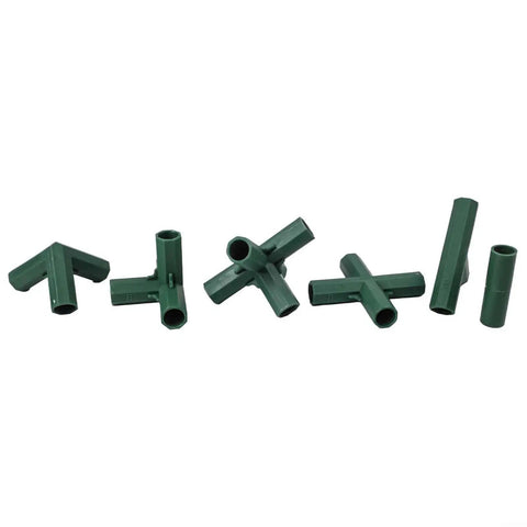 16 mm Greenhouse Frame Connectors Kit 36 Piece Plastic Garden Structure Set With 3 Way 4 Way And 5 Way Joints For Cold Frames Plant Shelters And DIY Outdoor Projects No Fuss Setup And Easy Snap Assembly