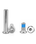 6mm Inline Skate Axle Screws Set, 15/64 Inch Shaft, 35mm Working Length, 42mm Fully Screwed Length, Hex Socket Bolts shown