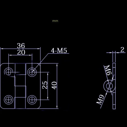 Heavy Duty Silver Door Hinge For Kitchen Cabinets And Wooden Drawers Rock Solid Furniture Hardware detailed technical diagram with measurements.