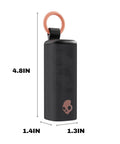 True Black clip-on case for Dime Evo Wireless Earbuds Bluetooth Headphones With Noise Isolating Fit Up To 36 Hours Battery Life
