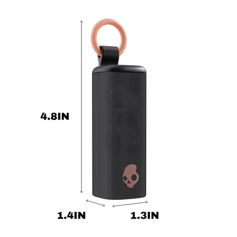 True Black clip-on case for Dime Evo Wireless Earbuds Bluetooth Headphones With Noise Isolating Fit Up To 36 Hours Battery Life