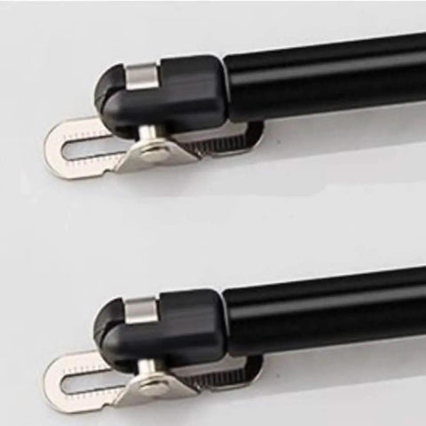Close-up of Two Pack Extended 10 Inch Gas Struts Hella Durable 50N with black springs and silver attachments.