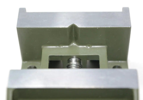 Close-up of Precision Bench Vise Featuring Dual V Grooves For Secure Round Stock Clamping And Micro Fabrication Jobs.