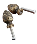 Stylish 2 Piece Kit Of Strawberry Knob Handles In Antique Bronze Finish For Kitchen Cupboards And Vintage Furniture With Screws Included, set