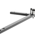 Heavy Duty Manual Rebar Bender Tool For Steel Pipe And Aluminum Flat Bar angled view of robust steel frame with bending mechanism.