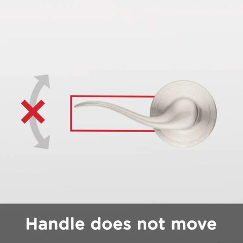 Dummy Door Lever For Interior Doors Left Handed Satin Nickel Non Turning Single Sided Push Pull Handle For Closets French Double Doors And Pantry With No Latch Or Lock No Fuss Easy Install Diy, satin nickel side view