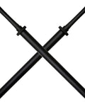 Two Pack 35 Inch Practice Padded Foam Sparring Sword Set With ABS Handle And PVC Core crossed view